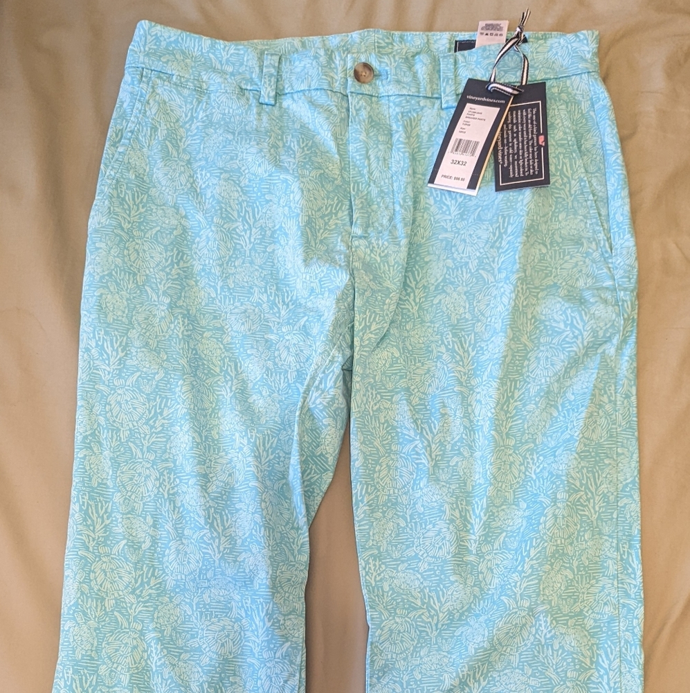 Men's Vineyard Vines Turquoise Breaker Pants